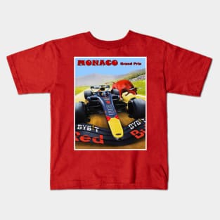 Monaco Grand Prix Auto Road Racing Print Kids T-Shirt